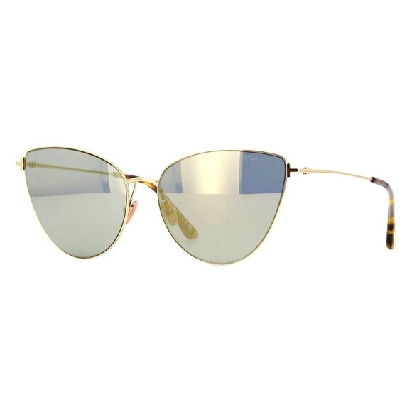 New TOM FORD Anais Gold Cat Eye FT1005/S 32C Sunglasses Women - Picture 1 of 4